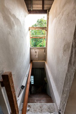 Bir binanın inşaat alanı - taş işçiliği