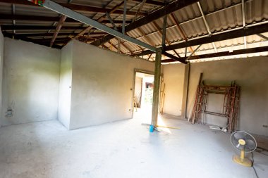 Bir binanın inşaat alanı - taş işçiliği