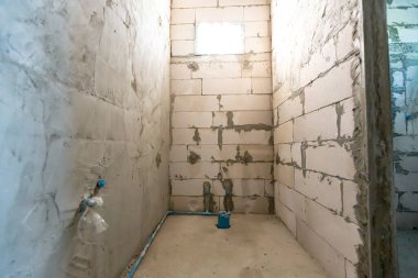 Bir binanın inşaat alanı - taş işçiliği