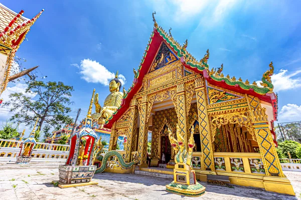 Wat Maniwong Templo Província Nakhon Nayok Tailândia — Fotografia de Stock