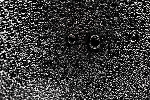 Dešťové Kapky Okno Letních Deštivých Dnech — Stock fotografie
