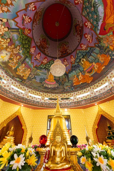 Wat Khiriwong Krásný Buddhistický Chrám Nakhon Sawan Thajsku — Stock fotografie