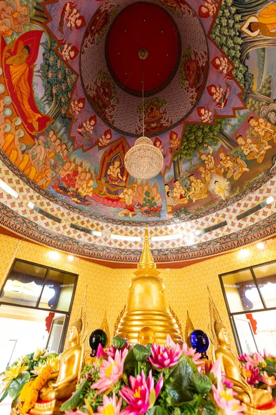 Wat Khiriwong Hermoso Templo Budista Nakhon Sawan Tailandia —  Fotos de Stock