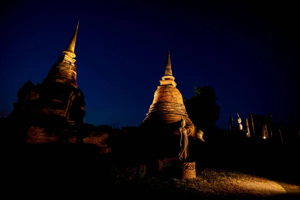 Phra Sri Rattana Mahathat Templo Satchanalai Parque Histórico Sukhothai Tailândia — Fotografia de Stock