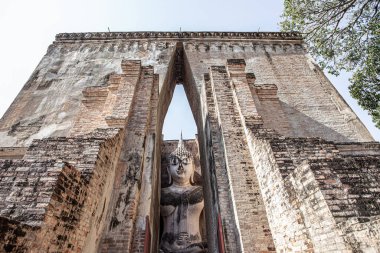 Sukhothai Wat Si Chum Tarihi Parkı Tayland 'da Maha antik başkenti Sukhothai Tayland.