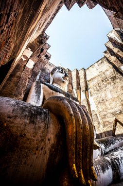 Sukhothai Wat Si Chum Tarihi Parkı Tayland 'da Maha antik başkenti Sukhothai Tayland.