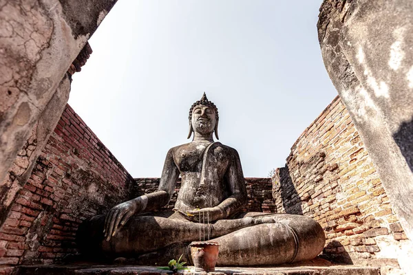 Wat Chum Historical Park Tajlandii Mahathat Starożytnej Stolicy Sukhothai Tajlandii — Zdjęcie stockowe