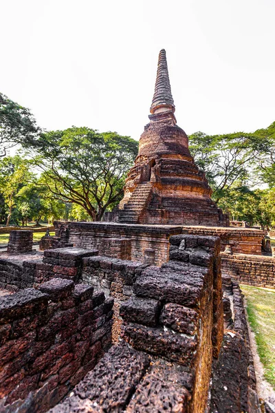 Храм Историческом Парке Сатчаналай Сукхотай Таиланде — стоковое фото