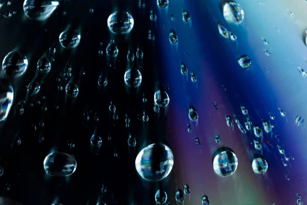 Regendruppels Het Raam Zomer Regenachtige Dag — Stockfoto