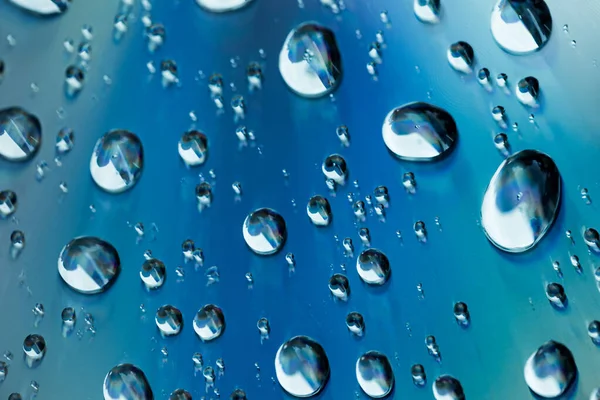 Regentropfen Auf Fenster Sommer Regentag — Stockfoto