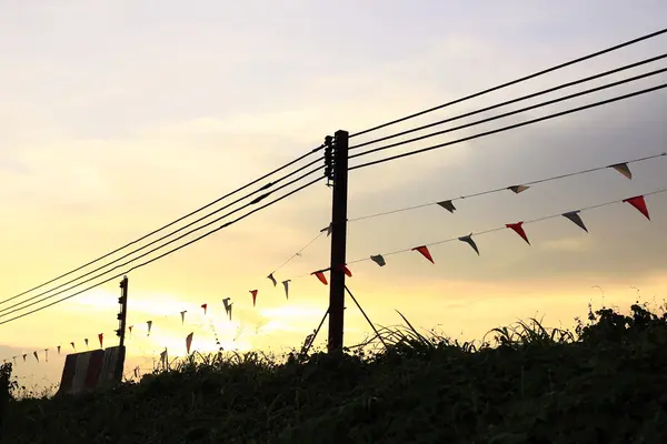 Electricity poles — Stock Photo, Image