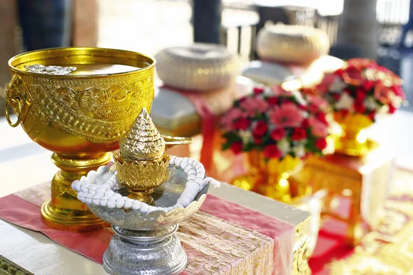 Bénissez l'eau, cérémonie thaïlandaise de mariage — Photo