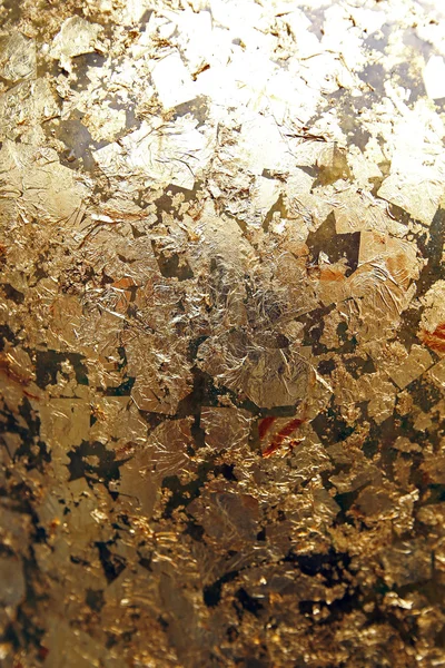 The gold leaf. For the background and textures. — Stock Photo, Image