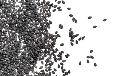 Beyaz arka planda izole edilmiş ayçiçeği tohumları. 3d oluşturma.