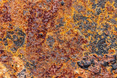 Paslı metal dokusu. Eski paslı metal arka plan. Paslı doku.