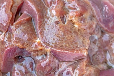 Taze tavuk göğsü dokusunun arka planı