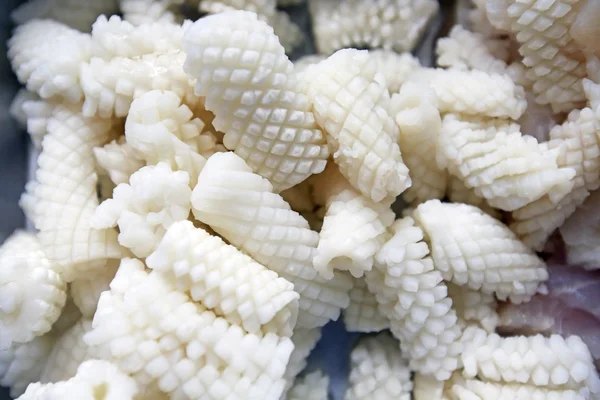 Squids closeup at the local market — Stock Photo, Image