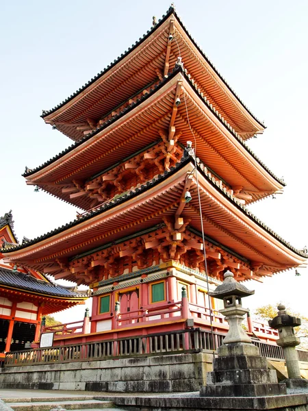 Kiyomizu Rozciągacz w Kioto w Japonii — Zdjęcie stockowe