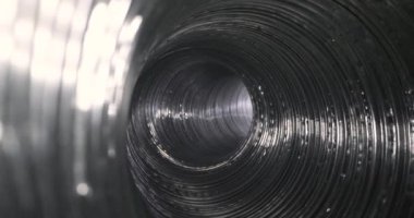 Havalandırma - havalandırma sistemi için esnek alüminyum tüp içinde kaydırma