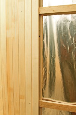 Sauna ahşap duvar İnşaat
