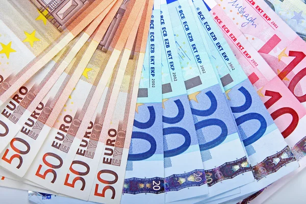 Euro money banknotes — Stock Photo, Image