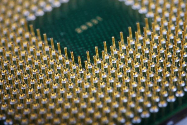 Macro shot of computer processor — Stock Photo, Image