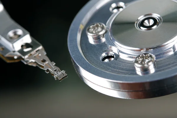 HDD - close up of computer hard disk — Stock Photo, Image