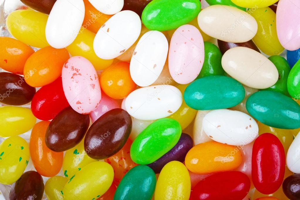colorful jelly bean candy background