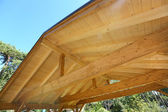 Dachkonstruktion für Carport im Freien