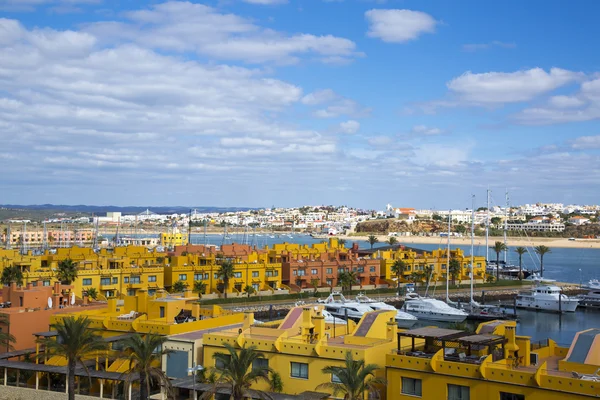 Portimao 'da yat limanı. Algarve, Portekiz — Stok fotoğraf