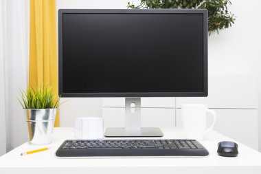 parlak iç tablo boş monitör