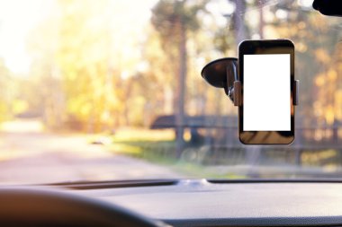 Araba ön cam tutucu boş ekranlı cep telefonu