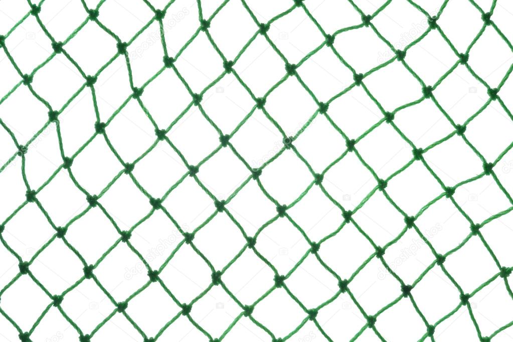 green net on white background