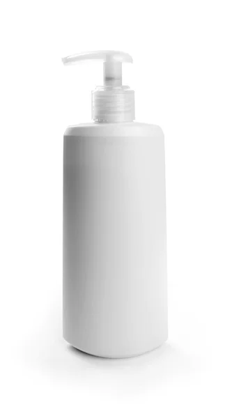 Recipiente cosmético em branco isolado no fundo branco — Fotografia de Stock