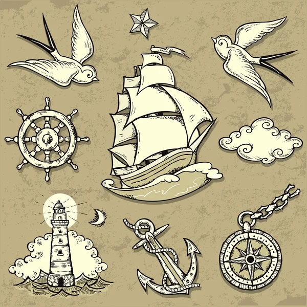 Sailor Set — Stock Vector