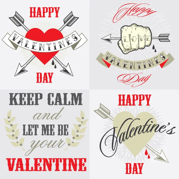 Tarjeta feliz día de San Valentín Vectores De Stock Sin Royalties Gratis