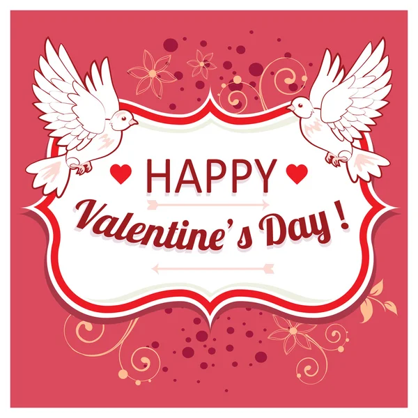 Vector achtergrond voor valentines day. — Stockvector