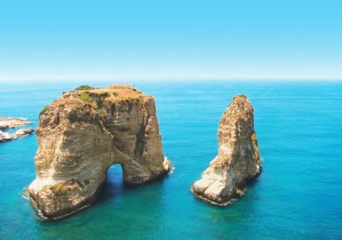 Güvercin kayaları, beirut, Lübnan