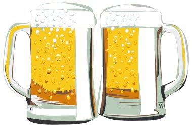 Bira bardağı illüstrasyon vektör