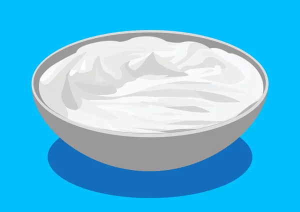 Sour cream, vector — Stock Vector