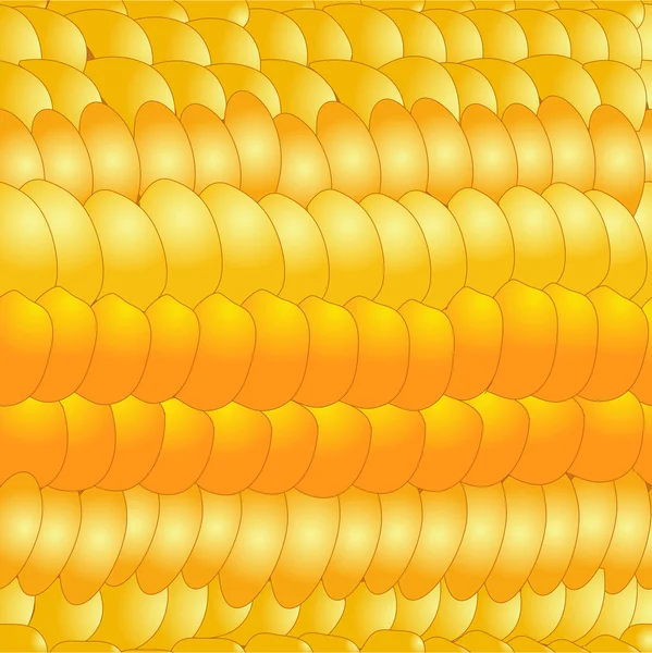 Patrón de maíz, textura. Ilustración vectorial — Vector de stock