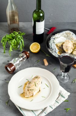 Folyo tavuk göğsü buğulama