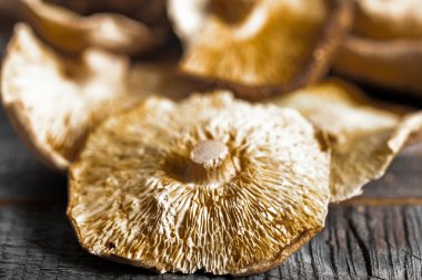Organik kurutulmuş shiitake grup