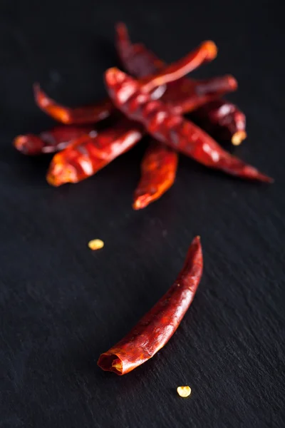 Сушёный красный перец чили — стоковое фото