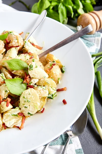 Kartoffelsalat mit Joghurt-Dressing — Stockfoto