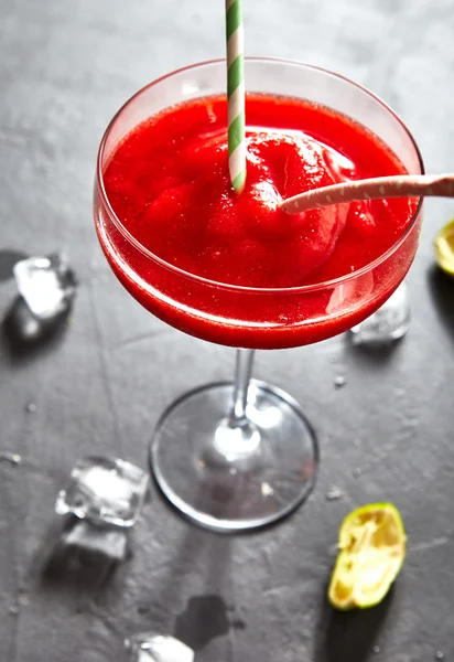 Frozen strawberry margarita — Stock Photo, Image