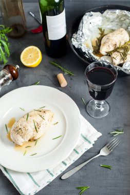 Folyo tavuk göğsü buğulama