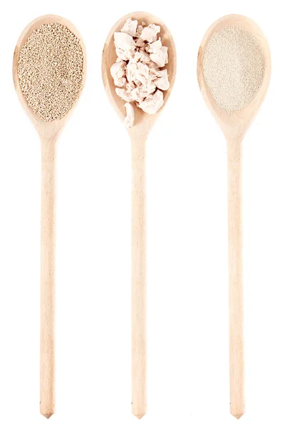 tahta kaşık üzerinde taze Maya