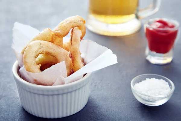 Close up onion rings — Stock Photo, Image