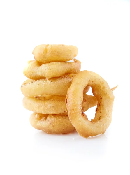 Isolated onion rings Stock Photo